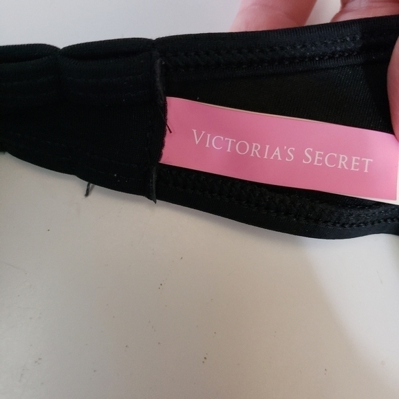 Victoria's Secret Swim The Wrap Halter Bikini Top Black 32D - Picture 7 of 9